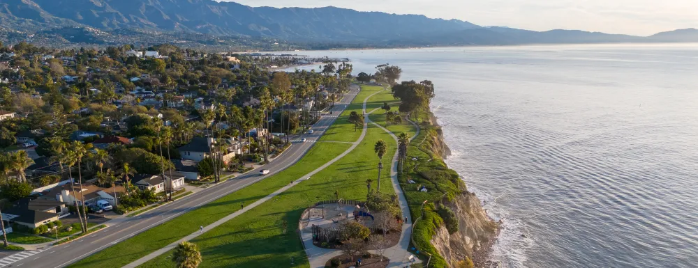 Aerial view of Shoreline Park