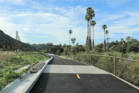 Las Positas Modoc Road Bicycle & Pedestrian Path Project - completed pathway
