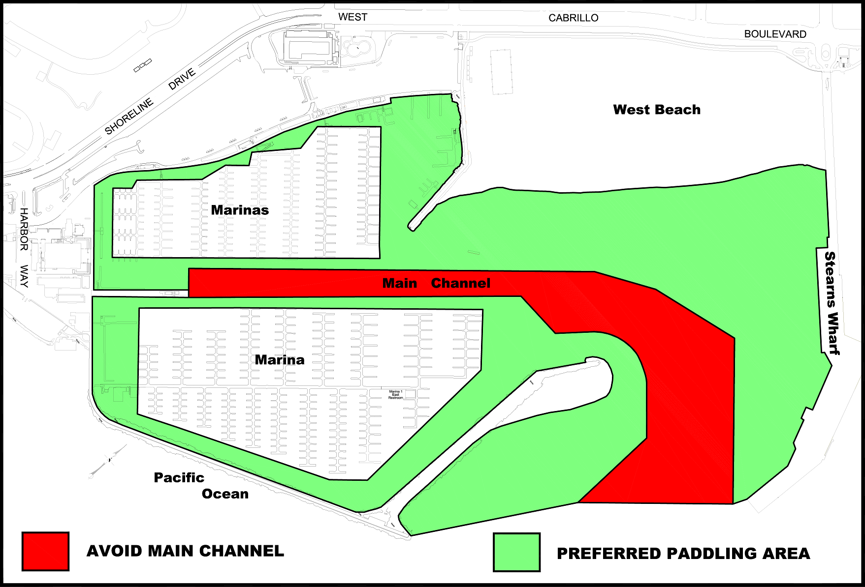 Avoid Main Channel Map