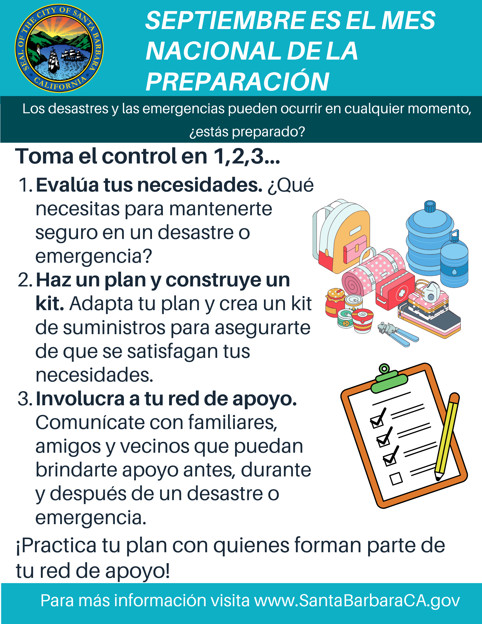 Info graphic detailing the 1,2,3 steps in the press release in Spanish