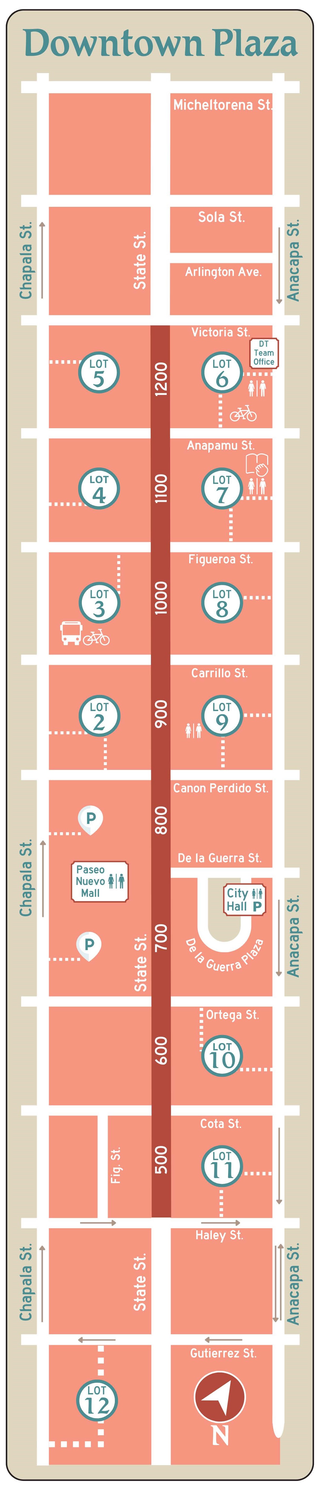 Downtown Parking Lot Map