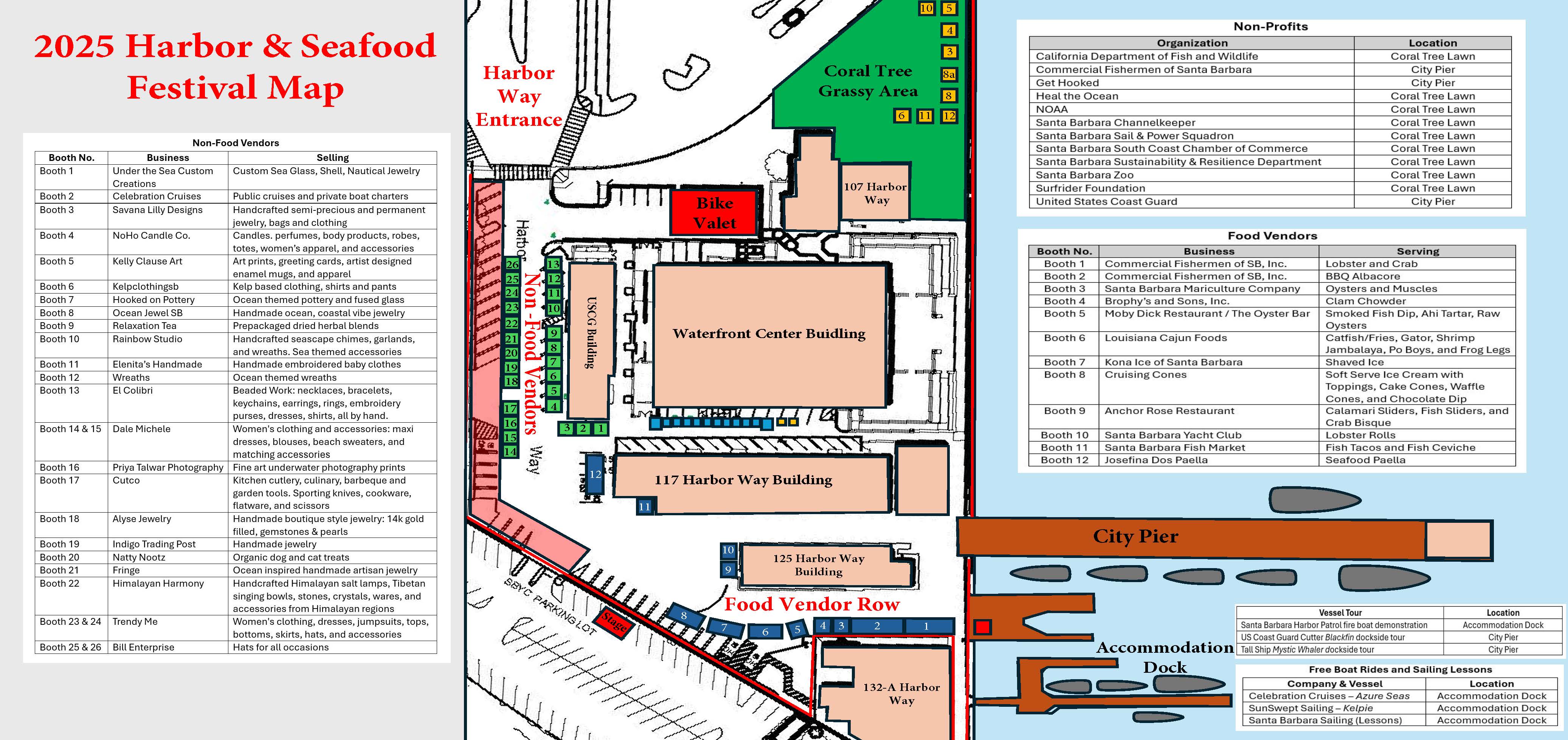 2025 Harbor & Seafood Festival Full Event Map