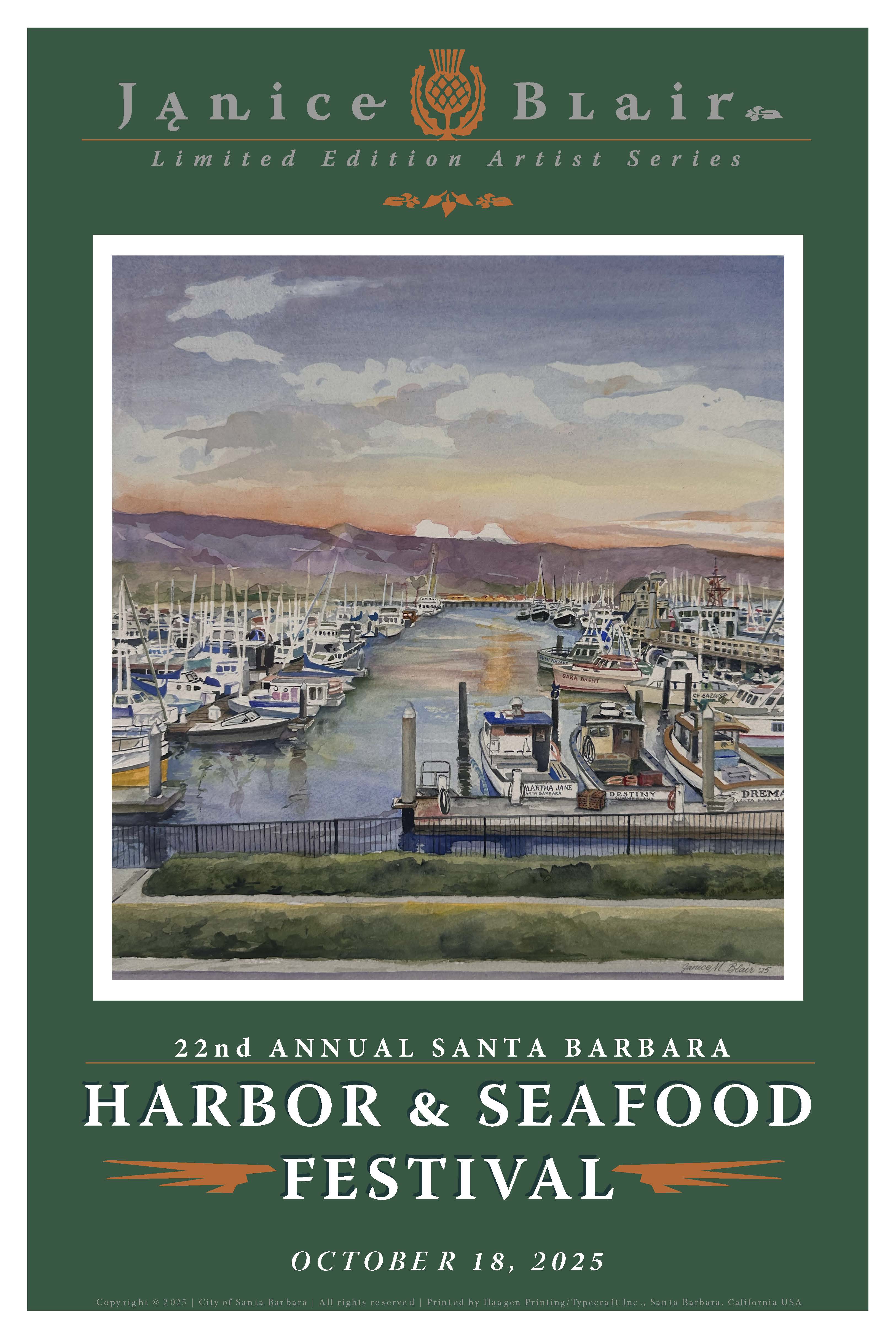 2025 Harbor & Seafood Festival Poster