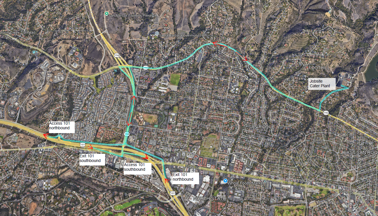 San Roque Construction Map