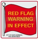Red Flag Warning Sign