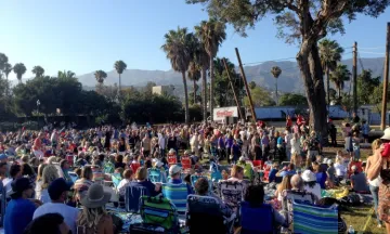 Community members attend Concerts in the Park