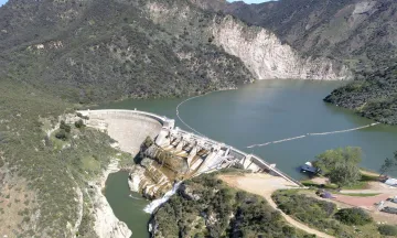 Aerial view of Gibraltar Reservoir