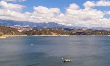 Scenic View of Lake Cachuma