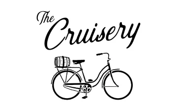 The Cruisery logo with a bicycle carrying a keg
