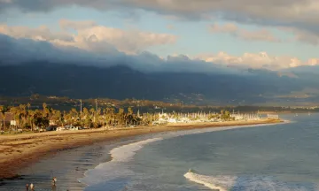 General Plan - Harbor view from shoreline in twilight