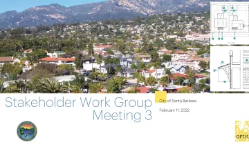 Santa Barbara Design Standards Work Group Meeting #3 Presentation Cover