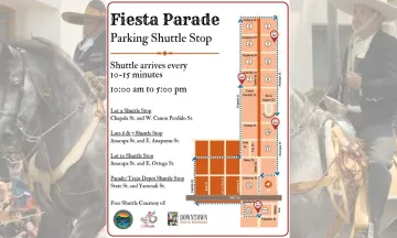 Free Trolley Service for Fiesta Historical Parade 