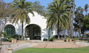 Lawn and steps leading to Carousel House