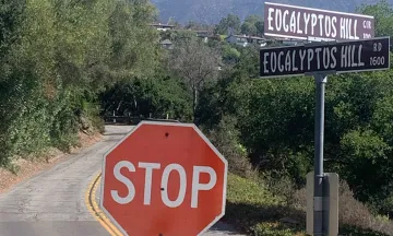 The City's Street Operations Production Paving Crew will be paving roads on Eucalyptus Hill Road