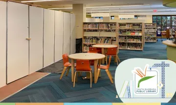 A view of the children's library room