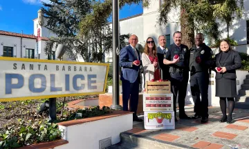 Donation of Apples to SBPD 