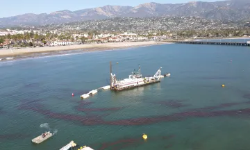 Dredge Sandpiper in Santa Barbara Harbor