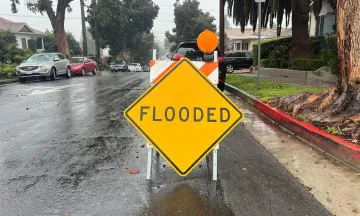 "Flooded street sign"