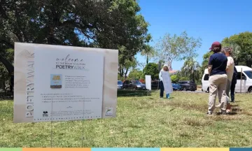 poetry walk sign