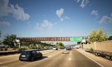 Rendering of potential pedestrian and bicycle U.S. Highway 101 overcrossing