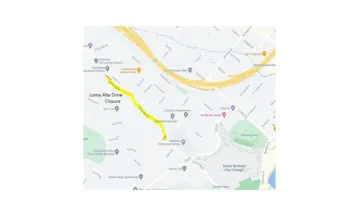 Map of Loma Alta Road