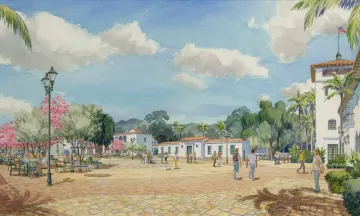 DE LA GUERRA PLAZA - CONCEPTUAL DRAWING