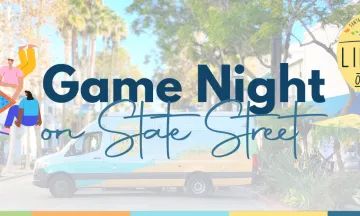 A graphic that holds the words Game Night