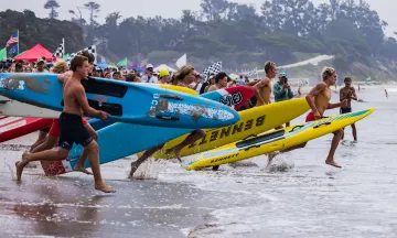 Junior lifeguards compete at the Fiesta Invitational