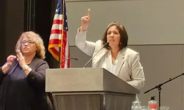 The City's Bilingual Public Outreach Coordinator speaks at a recent National CERT Conference 