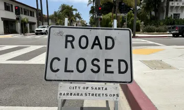 Road Closed Street Sign