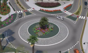 Cabrillo Los Patos roundabout