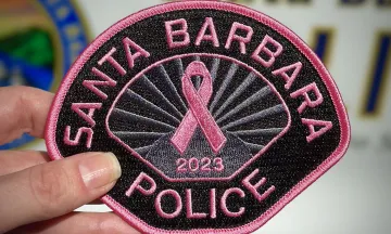 Photo of SBPD's Pink Patch