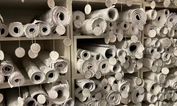 Photo of plans rolled up