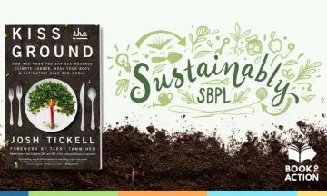 Kiss the Ground Book Cover and dirt 