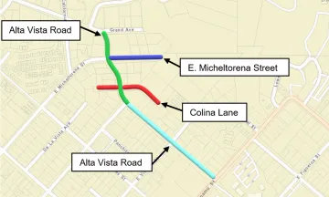 Paving Area Map - Alta Vista Road 