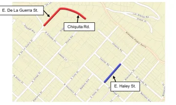Paving Area Map - Chiquita Rd. and Haley St. 