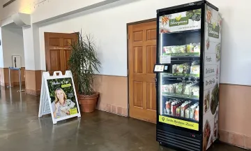 Silvergreens fridge at Gate 2 in the Terminal