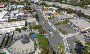 Aerial rendering of the Milpas Highway 101 Improvements