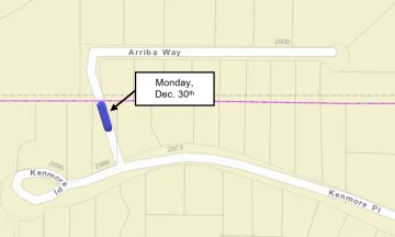 Paving Area Map - Arriba Way