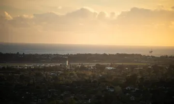 Aerial view of Santa Barbara. 