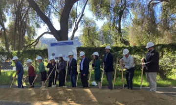 Officials at the Jacaranda Court Groundbreaking Ceremony Dec 12, 2025.