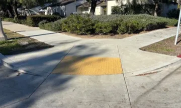 ADA Compliant Sidewalk Access Ramp