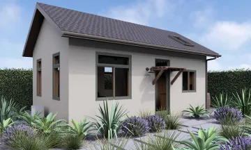 400 square foot preapproved gable ADU concept by Besheda architects