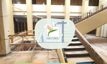 Construction zone with an SBPL logo