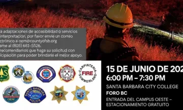 El volante invita a los residentes de la Costa Sur a asistir a una presentación y discusión comunitaria sobre la preparación ante incendios forestales junto a bomberos locales, autoridades policiales, agencias de seguridad pública y organizaciones comunitarias.
