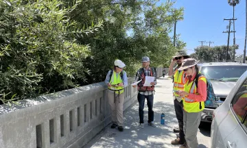 Cleanup volunteers collect data in Santa Barbara