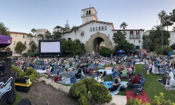 ee Summer Cinema at the Santa Image 2. Corazón del Pueblo artists at Barbara Courthouse Sunken Gardens.