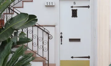 Door to a rental unit