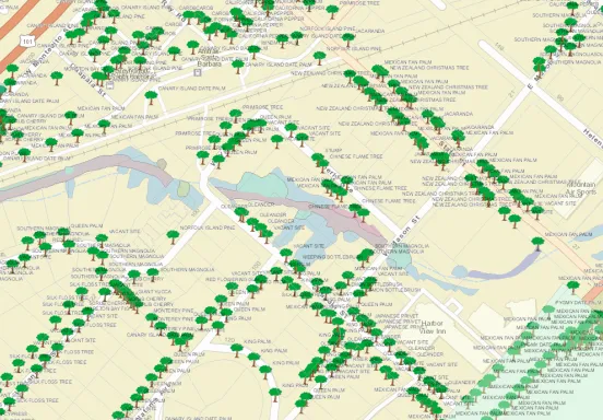 Screenshot of the Mapping System