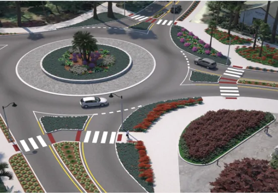 Cabrillo-Los Patos Roundabout Construction -Artist Rendering